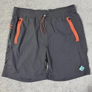 Rei Outdoor Afro Shorts Mens L Black Orange Teal Co-Op Trail Outdoors Hiking - Picture 1 of 9