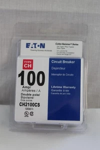 Disyuntor de disparo estándar Eaton CH2100CS tipo CH 100 amperios 2 polos - Nuevo - Imagen 1 de 2