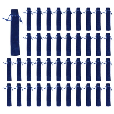 50 Pcs  Velvet Pen Pouch Sleeve Holder Single Pen Bag Case Pencil Bag I3Y91433 - Image 1 of 4