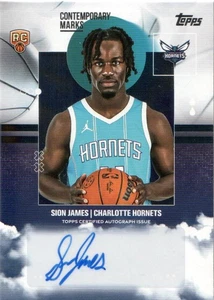 2025-26 Topps Basketball Contemporary Marks #CMSJ Sion James Auto - Picture 1 of 2