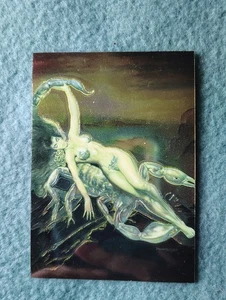 1994 Comic Bilder Boris Vallejo All-Chromium #2 Skorpion, der Skorpion Kartendruck - Bild 1 von 3