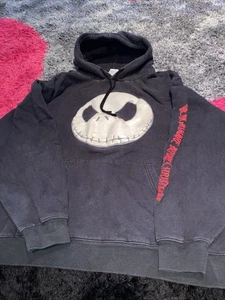 Sudadera con Capucha De Colección Y2K Disneyland Jack Skellington Pesadilla Antes de Navidad Cara Grande - Imagen 1 de 12