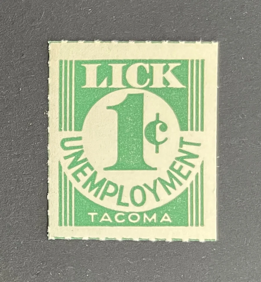Washington State Revenue - City of Tacoma 1 cent Unemployment - MNH - Image 1 of 1