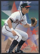 Chipper Jones 1996 Ultra Stars #582  Atlanta Braves  Hall of Fame