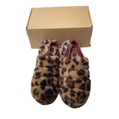 Snuggles Leopard Platform Slippers. Size 10. Brand New NWT - Image 1 of 4