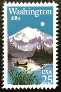 1989 Scott #2404 - 25¢ - WASHINGTON STATEHOOD - Single Stamp - Mint NH - Picture 1 of 1