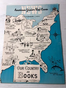 b American Junior RED CROSS News OUR COUNTRY in BOOKS November 1954 - Imagen 1 de 2