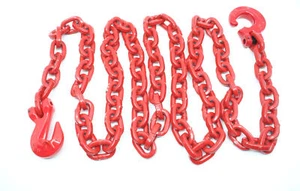 Łańcuch leśny kwadratowy, 8mm i 10mm z hakiem zawiesiowym i równoległym, łańcuch tylny - Zdjęcie 1 z 6