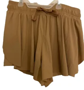 Joy Lab Women's Mid Rise Brown Lightweight Running Exercise Shorts Small - Picture 1 of 8