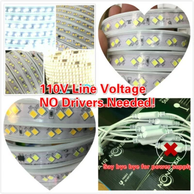 3.3F-165F Bright 110v 4040×2  (Double Bright) Waterproof IP68Led strip light  - Image 1 of 4