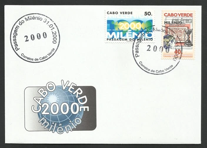 Cape Verde New Millennium 2000 FDC Cabo Verde Hourglass - Image 1 of 1