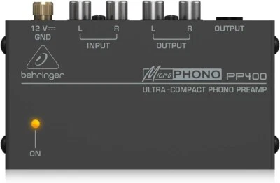 PREAMPLIFICATORE PHONO Giradischi BEHRINGER PP400 Compatto, 400 Watt, 12 Volt - Immagine 1 di 4