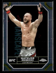 2024 Topps Chrome UFC #127 Mateusz Rebecki Rookie Card - Picture 1 of 2