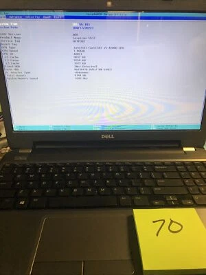 Dell Inspiron 5537 Core i5 4200U 1,60 GHz 6 GB de RAM sin disco duro 15,6"" sin batería Foto 1 de 4