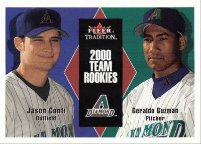 2000 Fleer Tradition Update Jason Conti Geraldo Guzman Arizona Diamondbacks - Image 1 of 2