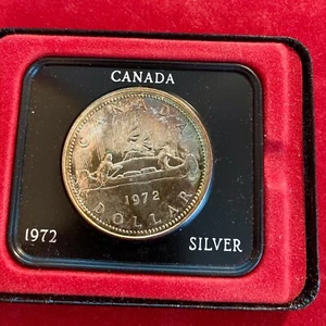 Canada 1 Dollar (Ag) 1972 ELIZABETH II. ,VOYAGEUR - Bild 1 von 1