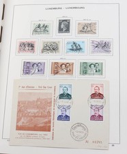 Luxemburg Sammlung ab den frühen Ausgaben bis 2001 im Schaubek Vordruck-Album