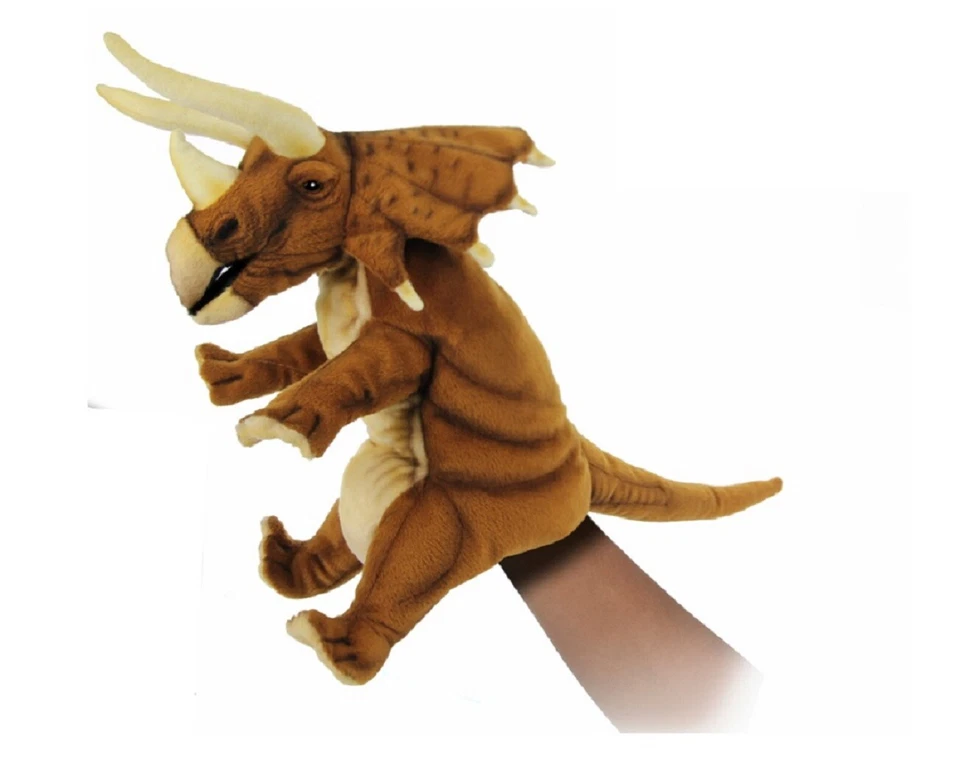 Hansa Toy 7746 Triceratops 33 cm Handpuppe Kuscheltier Stofftier Plüschtier - Bild 1 von 1