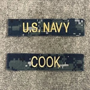 Cinta con nombre de rama para coser tela digital azul USN edición excedente de la Marina de los Estados Unidos EE. UU. - Imagen 1 de 6