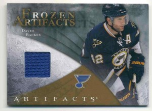 2010-11 Upper Deck Frozen Artifacts David Backes Jersey 1 Color #FAR-BA