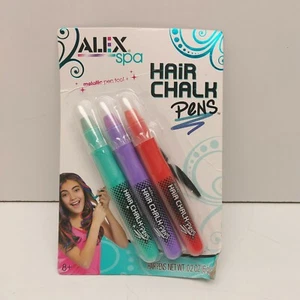 Hair Chalk Pens 3 Colors Plus Applicator Comb, Girls Fun Fashion Look Kit - Picture 1 of 3