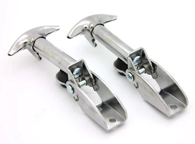 Nuevo juego de pestillos de capó de acero inoxidable LatchWell diestro / para Toyota FJ Land Cruiser 69-84 Foto 1 de 4