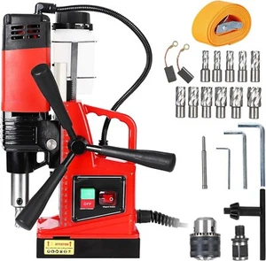 1300W Magnetic Drill Press 810 RPM 11Pcs Drill Bits Electric Drilling Machine - Picture 1 of 6