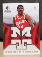 2007-08 SP Maximum Threads Hakeem Olajuwon 25/25 Game Used Patch