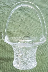 Galway irischer Kristall - 8x6" Korb mit Griff Made in Czech Republic Antik - Bild 1 von 11