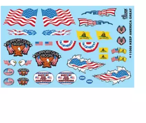 Flags & Stuff 1:24 1:25 GOFER RACING DECALS CAR MODEL ACCESSORY 11068 FLAGS - Picture 1 of 2