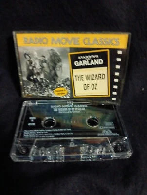 Wizard Of Oz  Radio Movie Classics Cassette Starring Judy Garland 1950 Tested VG - Image 1 of 4