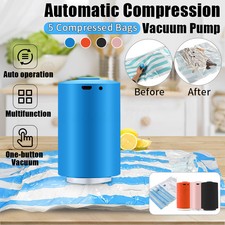 Mini Automatic Compression Vacuum Pump Portable Electric Air Pump +5 Vacuum Bags