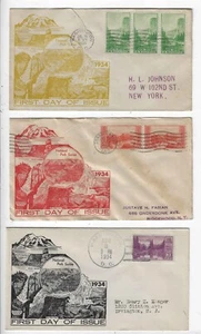 FDC's  #740-49    National Parks   --    WSE/Dyer - Picture 1 of 5
