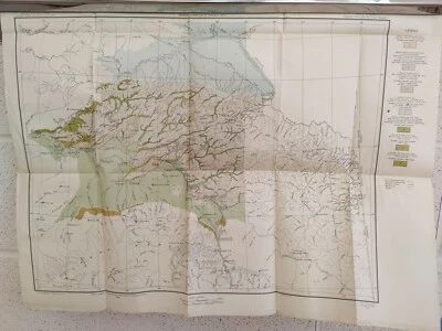 Antique 1914 Map Alaska Yukon Tanana Region Fairbanks Beaver Jumbo Dome #17001 - Image 1 of 4