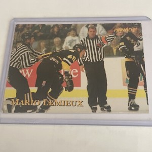 1997-98 PINNACLE GIANT EAGLE MARIO'S MOMENTS MARIO LEMIEUX CARD #6