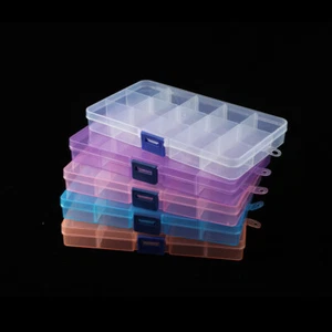 Jewelry Box Clear Plastic Bead Storage Container Earrings - Picture 1 of 14