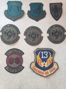 Konvolut Vintage Militär, Vietnam? Aufnäher, 13. Luftwaffe, S20 Tiefbau - Bild 1 von 11