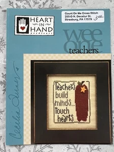 HEART IN HAND WEE ONES TEACHERS BUILD MINES CROSS STITCH PATTERN - Picture 1 of 2