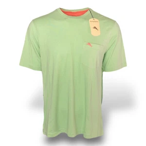 Tommy Bahama Mens Cool Cotton Crew Neck Pocket T Shirt Big Guy M L XL 2XL 3XL - Picture 1 of 52
