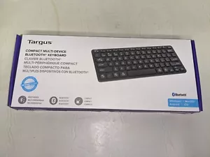 TARGUS AKB862US Compact Multi-Device Bluetooth Antimicrobial Keyboard (4D) - Picture 1 of 9