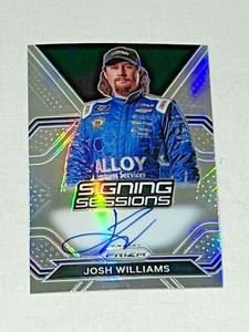 Josh Williams SIGNING SESSIONS NASCAR XFINITY 2021 PANINI PRIZM signed card
