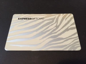 EXPRESS Silver Zebra Stripes ( 2007 ) Foil Gift Card ( $0 ) - Picture 1 of 1