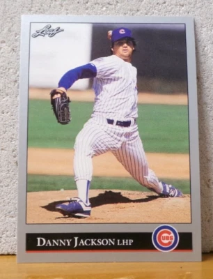 COOL BASEBALL CARD FROM VINTAGE PACK LEAF 1992 CHICAGO CUBS DANNY JACKSON LHP - Image 1 of 2