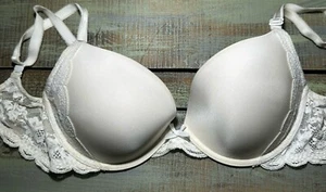 Victoria’s Secret Dream Angel Bra Push Up Size 34D White Lace 34 D - Picture 1 of 23