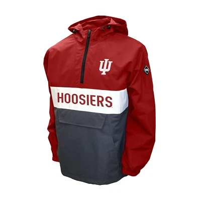 Indiana Hoosiers Franchise Club Alpha Anorak 1/4 Zip Pullover Jacket - Red - Image 1 of 3