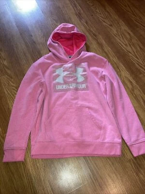 Толстовка с капюшоном для девочек из флиса Under Armour Threadborn 1298893 размер YLG - Изображение 1 из 2