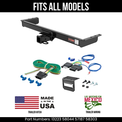 For 97-04 Mitsubishi Montero Sport Trailer Hitch +5 Pin Wiring  All Models Curt - Image 1 of 4