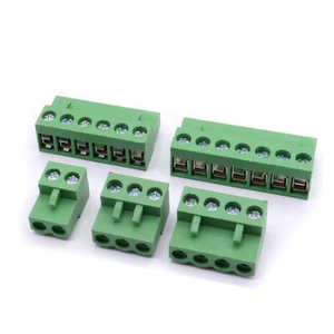 Panel Mount Cable Connector Screw Fit No Solder Pluggable HT5.08-2 3 4 5 6 -12P - Picture 1 of 17