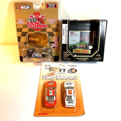 NASCAR - KLEENEX #32 / TONY STEWART #20 / INTERESTATAL #18 - Coche de metal fundido a presión NUEVO Foto 1 de 4