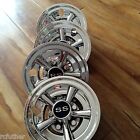 (4) 8&quot; SS Chrome Universal Golf Cart Hub Caps Wheel Covers  8 inches chennic